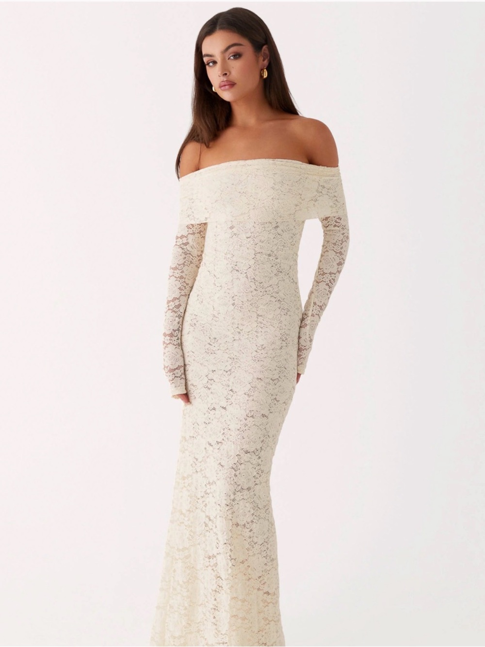 NWT: Peppermayo Always Yours Lace Maxi Dress - Ivory